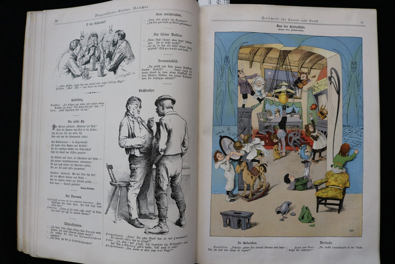 1903 MEGGENDORFER BLATTER - HUMOR UND KUNST SOFTCOVER BOOK - K 2896