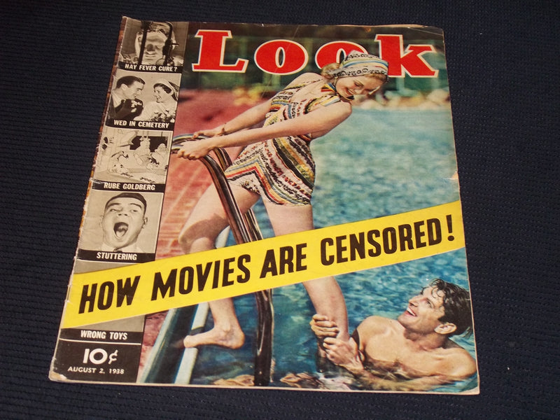 1938 AUGUST 2 LOOK MAGAZINE - HOW MOVIES ARE CENSORED FRONT COVER - E 20375
