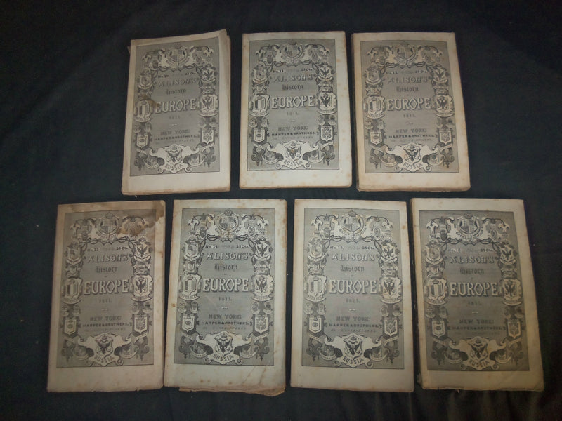1842-1843 ALISON'S HISTORY OF EUROPE MAGAZINE - LOT OF 14 ISSUES - WR 450P