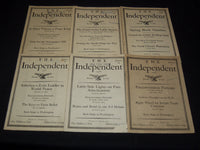 1928 THE INDEPENDENT WEEKLY MAGAZINE LOT OF 24 ISSUES - ARTICLES & ADS - WR 704