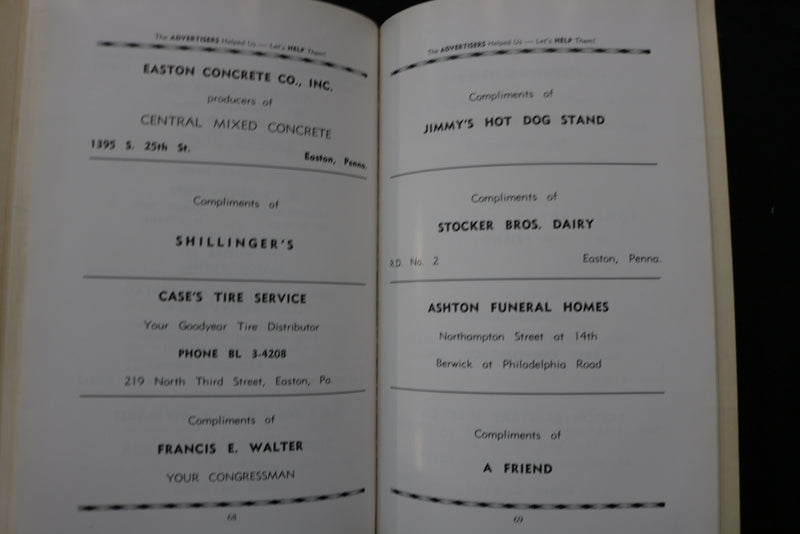 1960 WOLF JUNIOR HIGH SCHOOL YEARBOOK - EASTON, PENNSYLVANIA - YB 3496