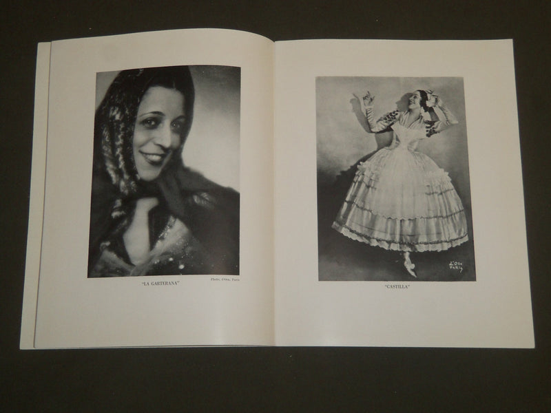 1934-1935 LA ARGENTINA PROGRAMS LOT OF 2 - SPAINS GREATEST DANCER - J 4838