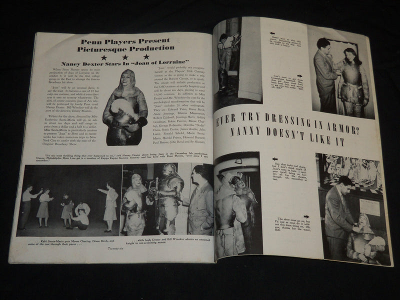 1947 NOVEMBER 14 PENNSYLVANIA PICTURES MAGAZINE - FOOTBALL ISSUE - J 5748