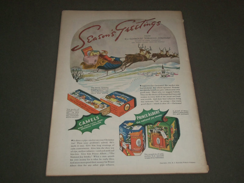 1934 DECEMBER 22 LIBERTY MAGAZINE - JIMMY DURANTE - GREAT FRONT COVER - SP 8567