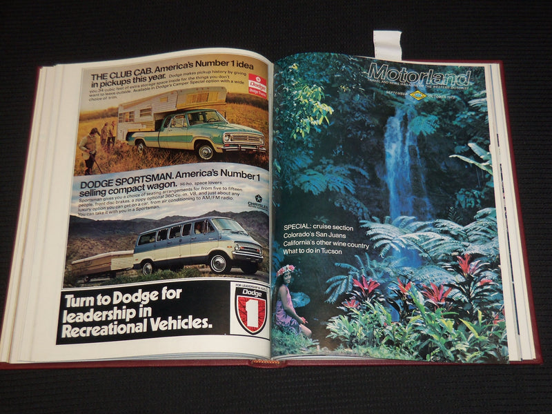 1973 JANUARY-DECEMBER THE MOTOR LAND MAGAZINE BOUND VOLUME - 6 ISSUES - KD 705B