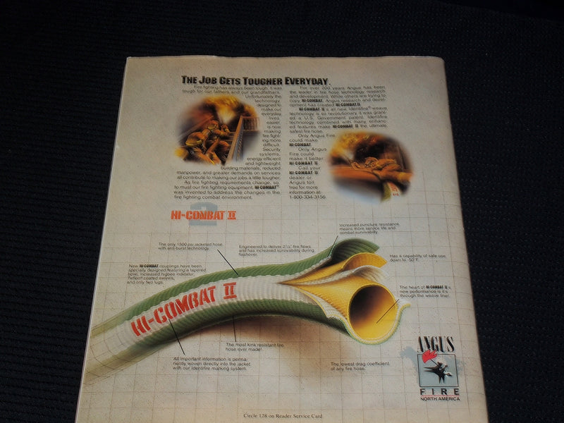 1993 APRIL FIREHOUSE MAGAZINE - TERROR AT THE TOWERS FRONT COVER - E 1695
