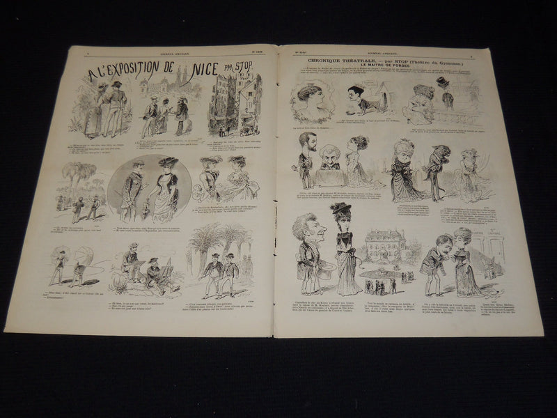 1881-1884 JOURNAL AMUSANT ILLUSTRE FRENCH MAGAZINE LOT OF 30 - FASHION - O 3197K