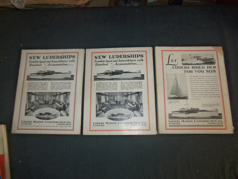 1932 THE RUDDER MAGAZINE - LOT OF 9 DIFFERENT ISSUES - O 3190