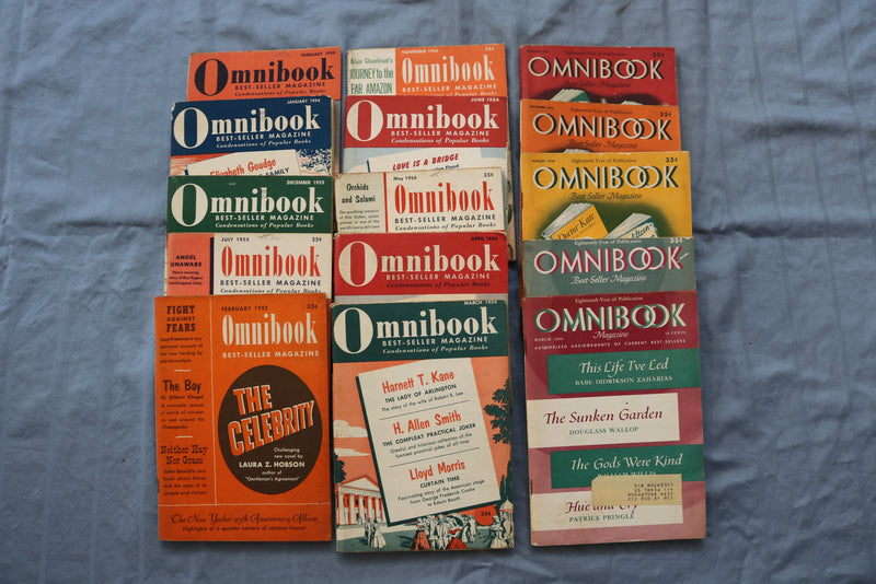 1952-1956 OMNIBOOK DIGEST MAGAZINE - LOT OF 15 - O 3325