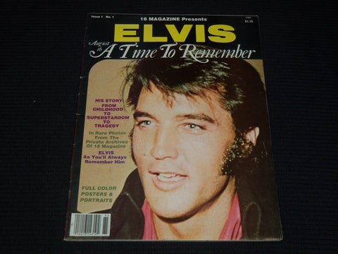1978 NO. 1 16 MAGAZINE PRESENTS ELVIS A TIME TO REMEMBER MAGAZINE - E 15467