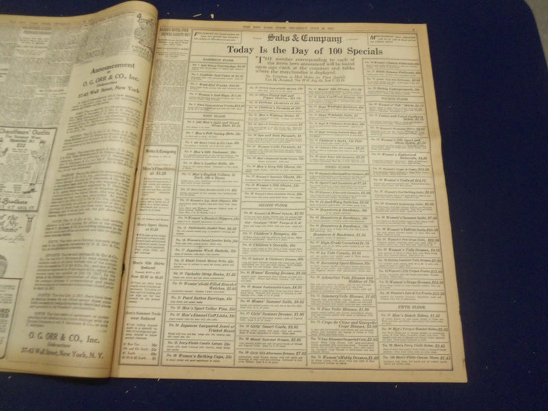 1917 JULY 26 NEW YORK TIMES - PERSHING FORCES BUSY DIGGING IN - NT 9312