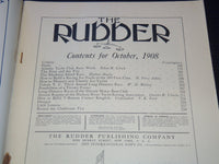 1908 OCTOBER THE RUDDER MAGAZINE - GREAT PHOTOS - SP 3253J