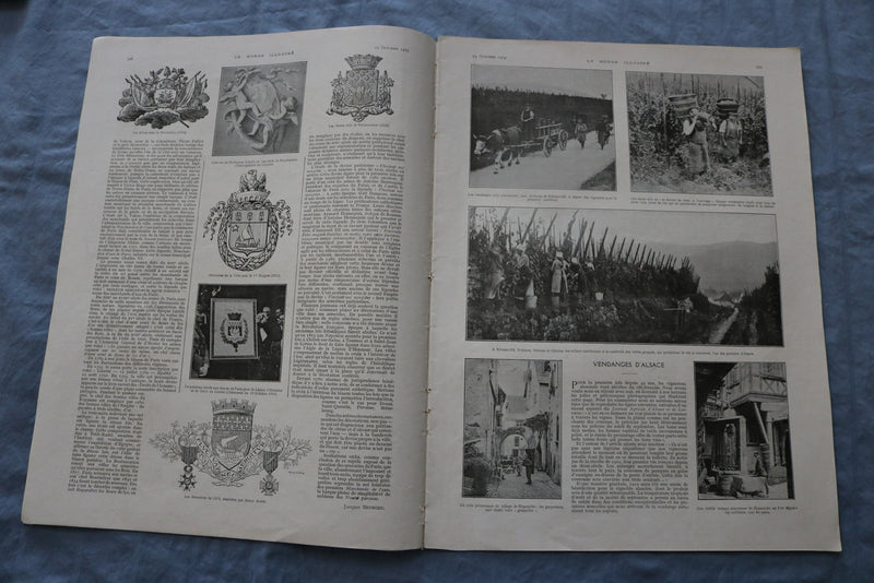 1919 OCT 19 LE MONDE ILLUSTRE MAGAZINE-LE ROI D'ESPAGNE A VERDUN -FRENCH-NP 8439