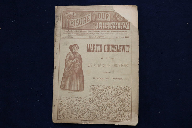 1889 THE LEISURE HOUR LIBRARY MAGAZINES BY CHARLES DICKENS - LOT OF 4 - O 3464