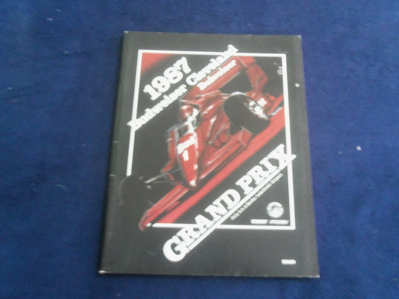 1987 JULY 3-5 BUDWEISER CLEVELAND GRAND PRIX RACING PROGRAM - SP 3804E