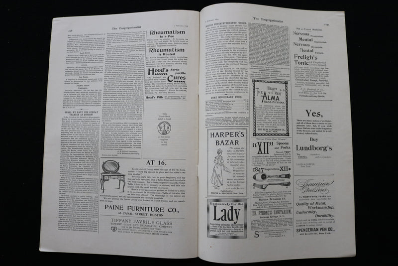 1895 FEBRUARY 7 THE CONGREGATIONALIST MAGAZINE -WILLIAM ROBERTSON NICOLL- K 2329