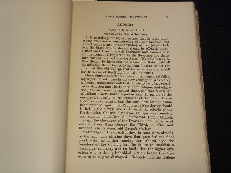 1917 RUTGERS COLLEGE THE CELEBRATION BOOK - 150TH ANNIVERSARY - KD 5981K