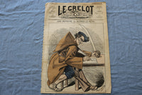 1873 JULY 13 LE GRELOT NEWSPAPER- UNE DEPECHE- ALFRED LE PETIT- FRENCH- NP 8628