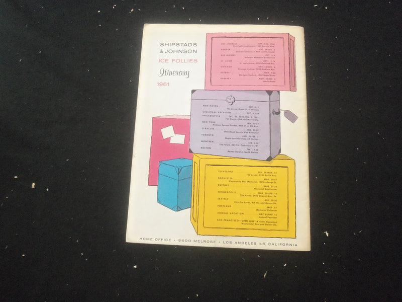 1961 SHIPSTADS & JOHNSON ICE FOLLIES SOUVENIR PROGRAM - SILVER JUBILEE - B 1140V