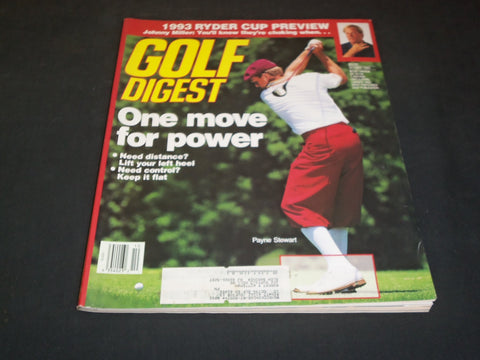 1993 OCTOBER GOLF DIGEST MAGAZINE - PAYNE STEWART - SP 7263