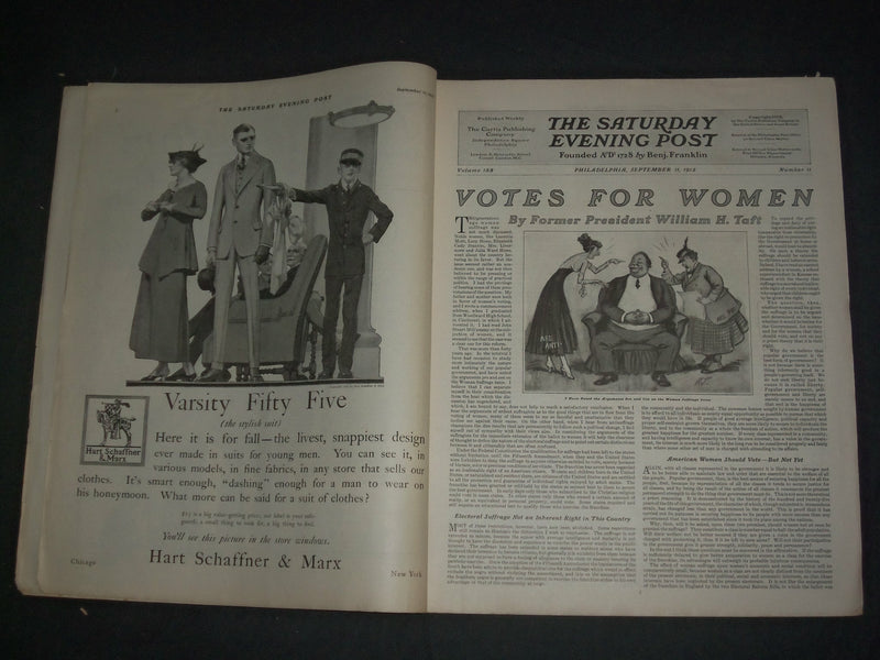 1915 SEPTEMBER 11 THE SATURDAY EVENING POST MAGAZINE- ILLUSTRATED COVER-SP 2471A