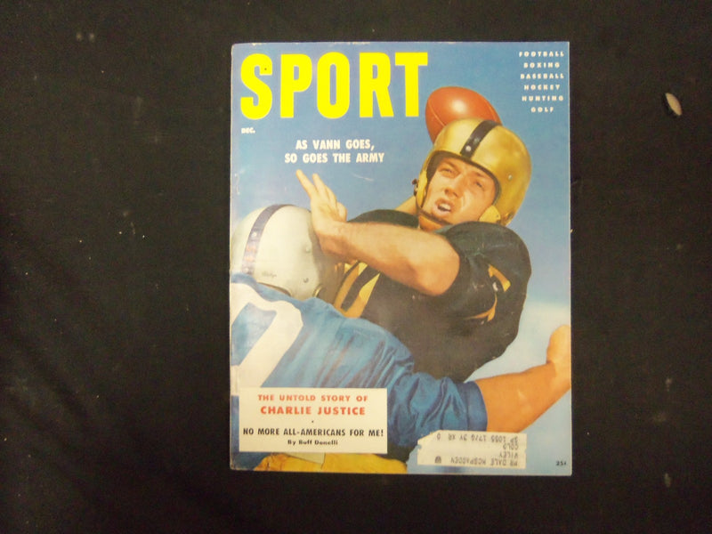 1954 DECEMBER SPORT MAGAZINE - PETE VANN COVER - GREAT PHOTOS - ST 3555