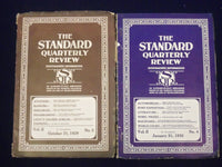 1929-1930 THE STANDARD QUARTERLY REVIEW LOT OF 4 ISSUES - NICE ARTICLES - O 2743