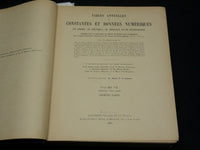 1925-1926 TABLES ANNUELLES DE CHEMIE - PHYSIQUE - BIOLOGIE LOT OF 2 - KD 4543
