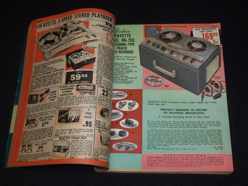 1963-1970 LAFAYETTE RADIO ELECTRONICS CATALOG LOT OF 5 ISSUES - O 1794