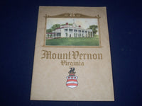 1928 MOUNT VERNON VIRGINIA ILLUSTRATED HANDBOOK - HOME OF WASHINGTON - J 1197