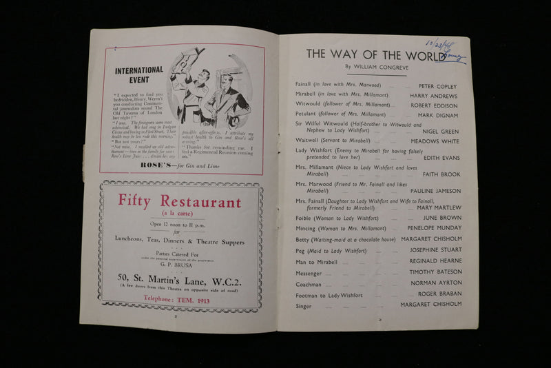1948 NEW THEATRE PROGRAMS - LOT OF 3 - LONDON - K 1913