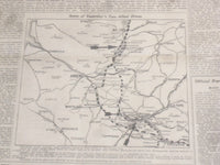 1918 AUGUST 22 NEW YORK TIMES - HAIG SMASHES GERMAN LINE ABOVE ALBERT - NT 9204
