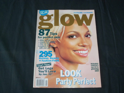 2004/2005 WINTER GLOW MAGAZINE-CANADA-ROSARIO DAWSON COVER-BEAUTY/HEALTH- B 5831