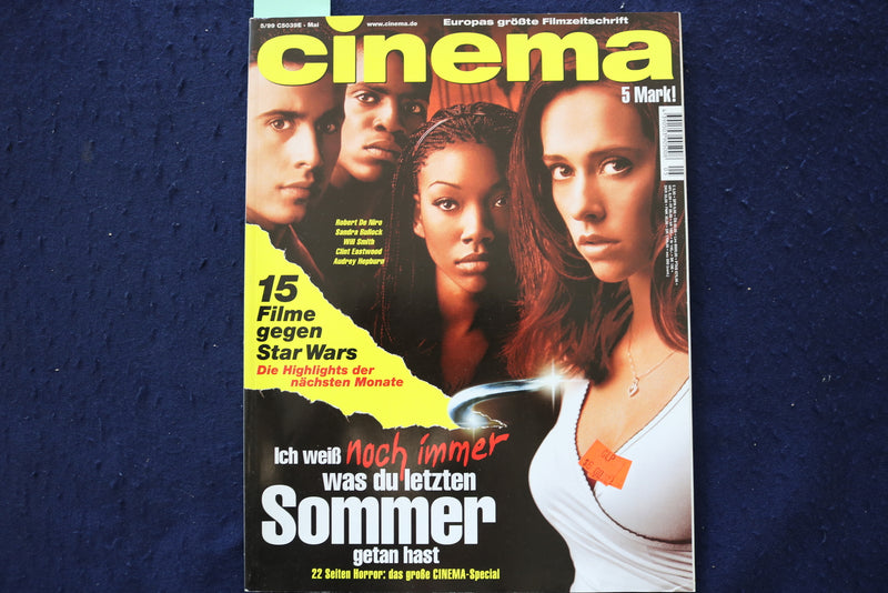 1999 MAY CINEMA MAGAZINE - AUDREY HEPBURN INSIDE - GERMAN - E 23734