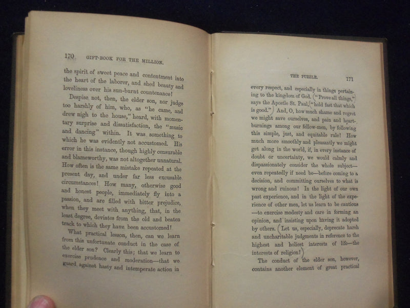 1877 LIFE PICTURES OF THE PRODIGAL SON HARDCOVER BOOK BY REV. HEISLER - KD 8463