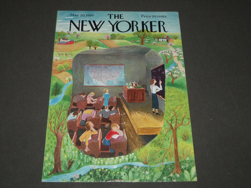 1950 MAY 20 NEW YORKER MAGAZINE FRONT COVER ONLY - GREAT ART FOR FRAMING