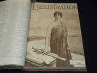 1919 L'ILLUSTRATION FRENCH MAGAZINE BOUND VOLUME SET OF 2 - LA GUERRE
