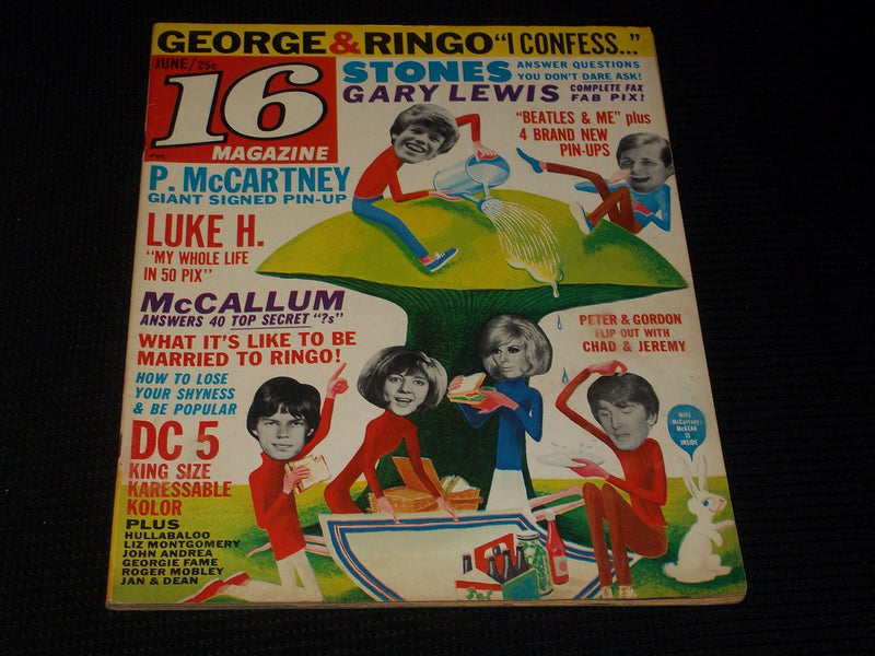 1965 JUNE 16 MAGAZINE - ROLLING STONES BEATLES FRONT COVER - E 3870