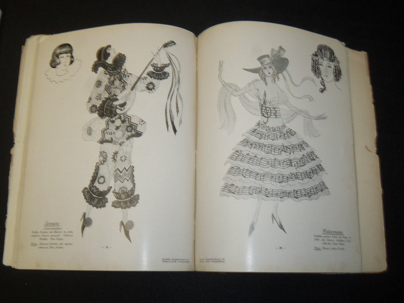 1900S MASKEN FEISUREN KOSTUME - FRANZ SIMMERMANN - GERMAN - J 5479