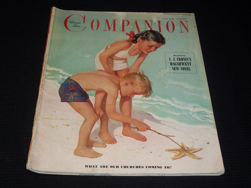 1949 JULY WOMAN'S HOME COMPANION MAGAZINE NICE FRONT COVER & ADS - E 4487