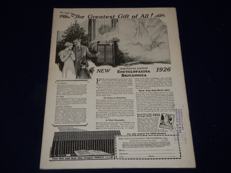 1926 NOVEMBER 15 TIME MAGAZINE - HENRY SLOANE COFFIN COVER - T 15