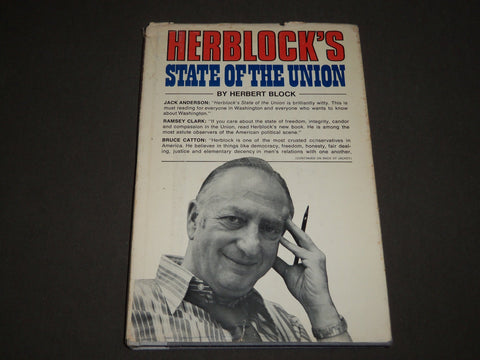 1972 HERBLOCK'S STATE OF THE UNION BY HERBERT BLOCK HARDCOVER BOOK - KD 4724