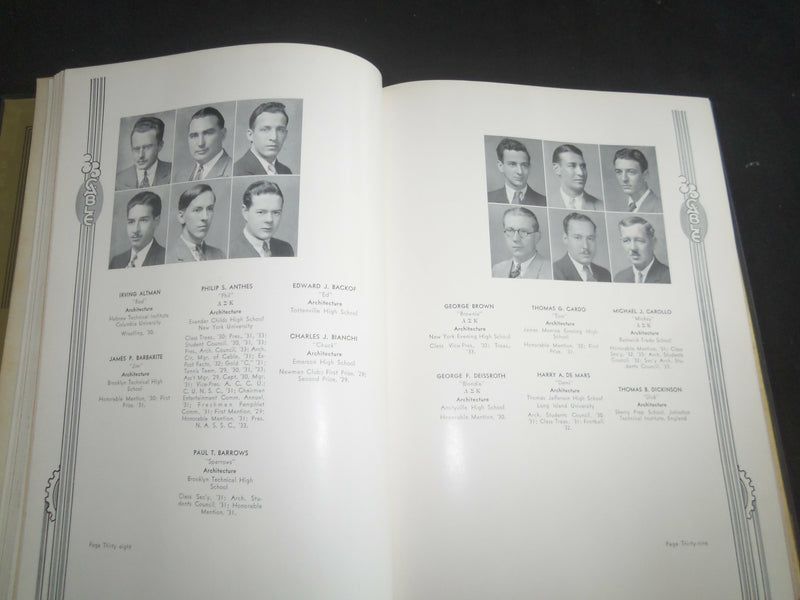 1933 THE CABLE COOPER UNION SCHOOL YEARBOOK - NEW YORK, NEW YORK - YB 2521