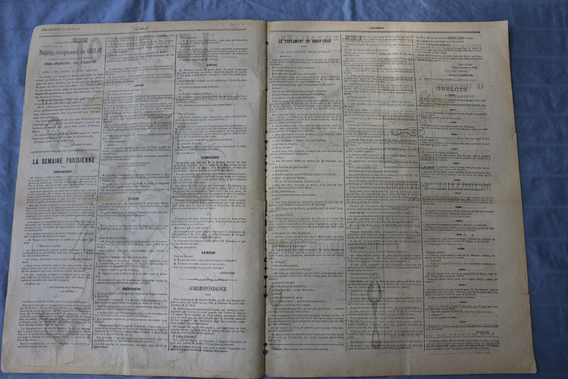 1872 FEBRUARY 18 LE GRELOT NEWSPAPER - L'INTRIGUE BONAPARTISTE- FRENCH - NP 8576