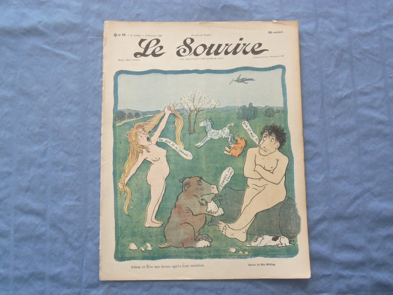1900 FEB 3 LE SOURIRE MAGAZINE - ILLUSTRATED COMEDY - FRENCH TEXT - SP 4864D