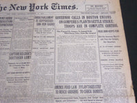 1919 SEPT 13 NEW YORK TIMES - COMPOSES PLAN TO SETTLE STRIKE IN BOSTON - NT 7021
