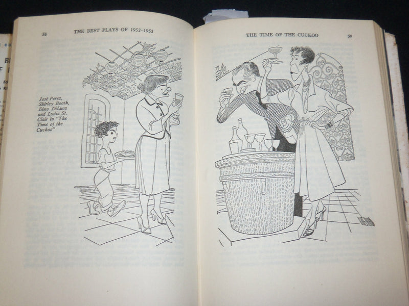 1953 BURNS MANTLE YEARBOOK THE BEST PLAYS 1952-1953 HARDCOVER BOOK - KD 6505
