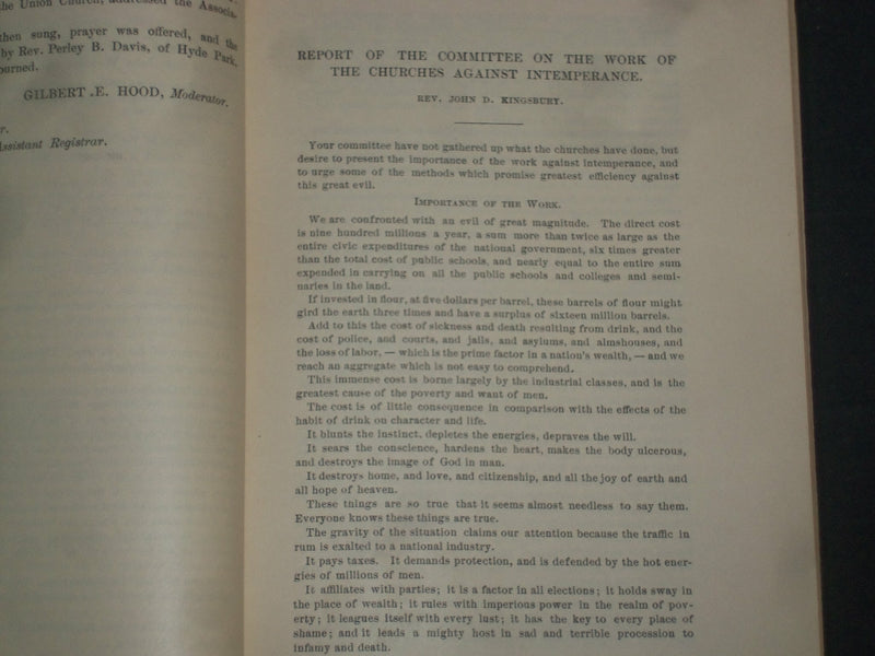1891-92 CONGREGATIONAL CHURCHES OF MASSACHUSETTS ANNUAL REPORTS-LOT OF 2-J 4376