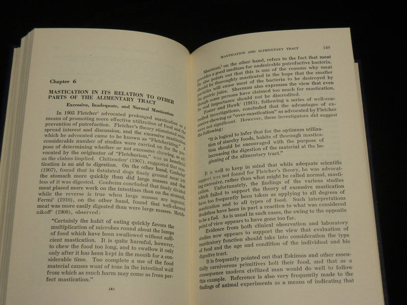 1951 ORAL PHYSIOLOGY HARDCOVER BOOK BY O'ROURKE & MINER - KD 2764F