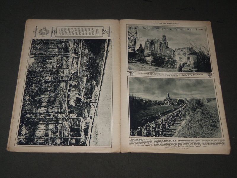 1917 NOVEMBER 8 MID-WEEK PICTORIAL MAGAZINE SECTION - PRESIDENT WILSON - J 3270